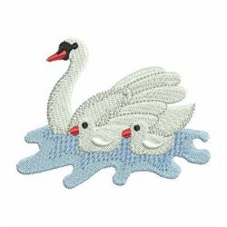 Swans machine embroidery designs