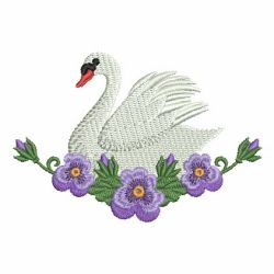 Swans 04 machine embroidery designs