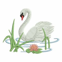 Swans 07 machine embroidery designs