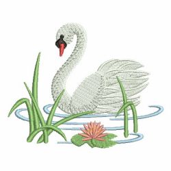 Swans 07 machine embroidery designs