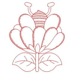 Redwork Busy Bee 08(Lg) machine embroidery designs