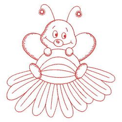 Redwork Busy Bee 09(Md) machine embroidery designs