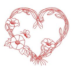 Redwork Morning Glory 1 05(Md) machine embroidery designs