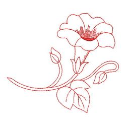 Redwork Morning Glory 2 01(Sm) machine embroidery designs