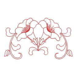 Redwork Morning Glory 2 02(Lg) machine embroidery designs