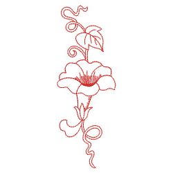 Redwork Morning Glory 2 03(Sm) machine embroidery designs