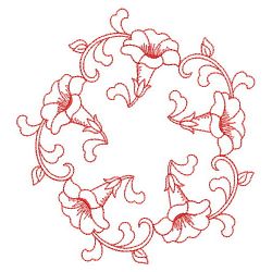 Redwork Morning Glory 2 06(Lg) machine embroidery designs