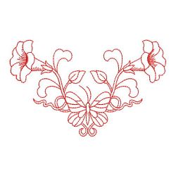 Redwork Morning Glory 2 07(Md) machine embroidery designs