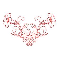 Redwork Morning Glory 2 07(Sm) machine embroidery designs