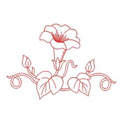 Redwork Morning Glory 2 10(Md) machine embroidery designs