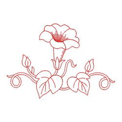Redwork Morning Glory 2 10(Lg)