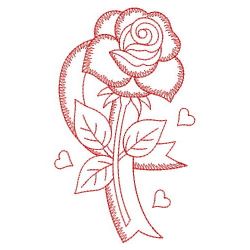 Redwork Pink Ribbon 03(Sm) machine embroidery designs