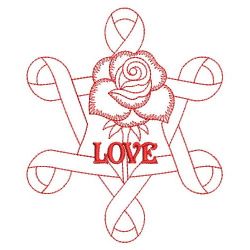 Redwork Pink Ribbon 13(Lg) machine embroidery designs