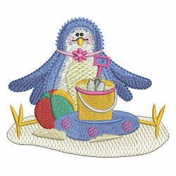 Summertime Blue Bird 04 machine embroidery designs