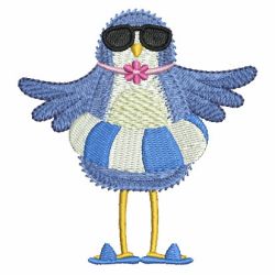 Summertime Blue Bird 05 machine embroidery designs