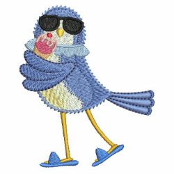 Summertime Blue Bird 07 machine embroidery designs