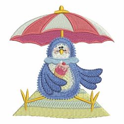 Summertime Blue Bird 08 machine embroidery designs