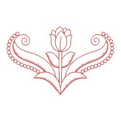 Redwork Tulip 2 09(Md) machine embroidery designs