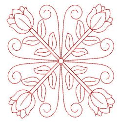 Redwork Tulip 2 10(Lg) machine embroidery designs
