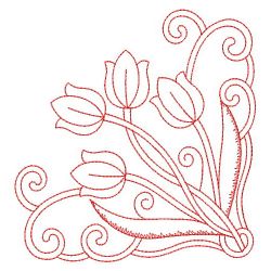 Redwork Tulip 3 03(Sm) machine embroidery designs
