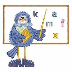 School Blue Bird machine embroidery designs