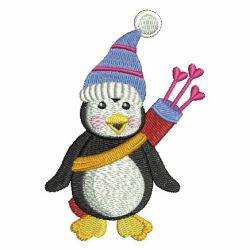 Valentine Penguin 01 machine embroidery designs