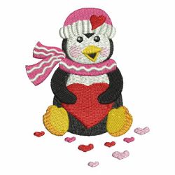 Valentine Penguin 02 machine embroidery designs