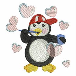 Valentine Penguin 04 machine embroidery designs