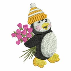 Valentine Penguin 07 machine embroidery designs