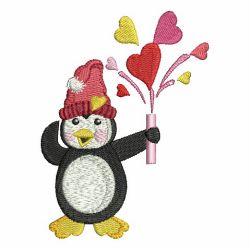 Valentine Penguin 08 machine embroidery designs