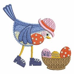 Easter Blue Bird 03 machine embroidery designs