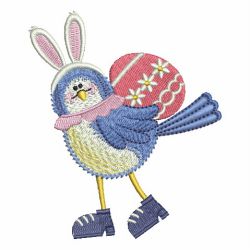 Easter Blue Bird 09 machine embroidery designs