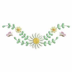 Heirloom Daisy 09(Md) machine embroidery designs