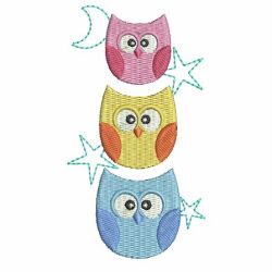 Cute Baby Owls 01 machine embroidery designs