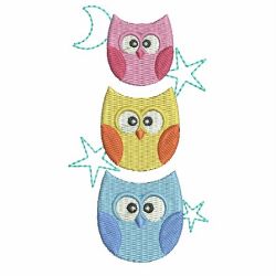 Cute Baby Owls machine embroidery designs