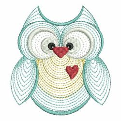 Cute Baby Owls 03 machine embroidery designs
