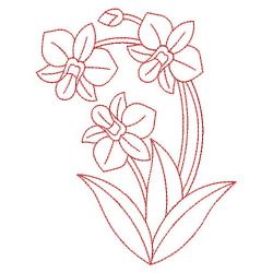 Redwork Australia Flowers 01(Sm) machine embroidery designs