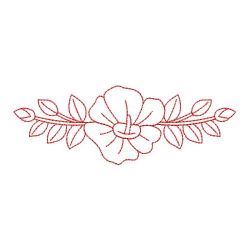 Redwork Australia Flowers 02(Md) machine embroidery designs