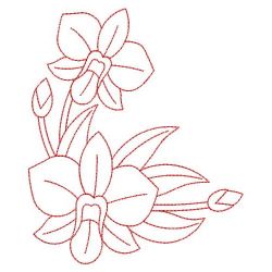 Redwork Australia Flowers 04(Lg) machine embroidery designs