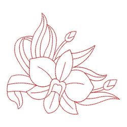 Redwork Australia Flowers 06(Sm) machine embroidery designs