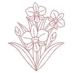 Redwork Australia Flowers 07(Lg) machine embroidery designs