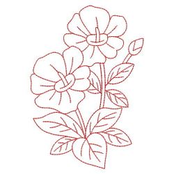 Redwork Australia Flowers 08(Lg) machine embroidery designs