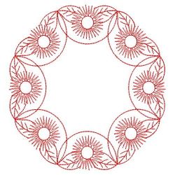 Redwork Australia Flowers 12(Md) machine embroidery designs