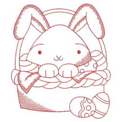 Redwork Easter Bunny 02(Lg) machine embroidery designs