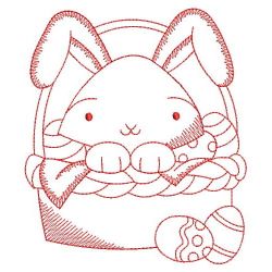 Redwork Easter Bunny 02(Lg)