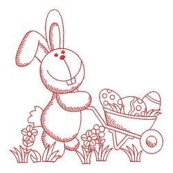 Redwork Easter Bunny 03(Sm) machine embroidery designs