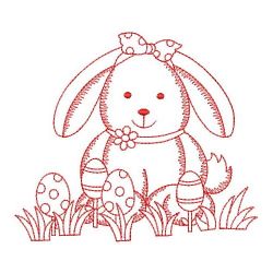 Redwork Easter Bunny 05(Lg) machine embroidery designs