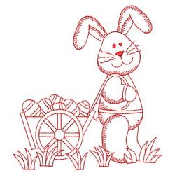 Redwork Easter Bunny 06(Md) machine embroidery designs