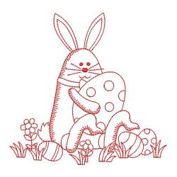 Redwork Easter Bunny 09(Lg) machine embroidery designs