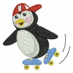 Sporty Penguin 02 machine embroidery designs
